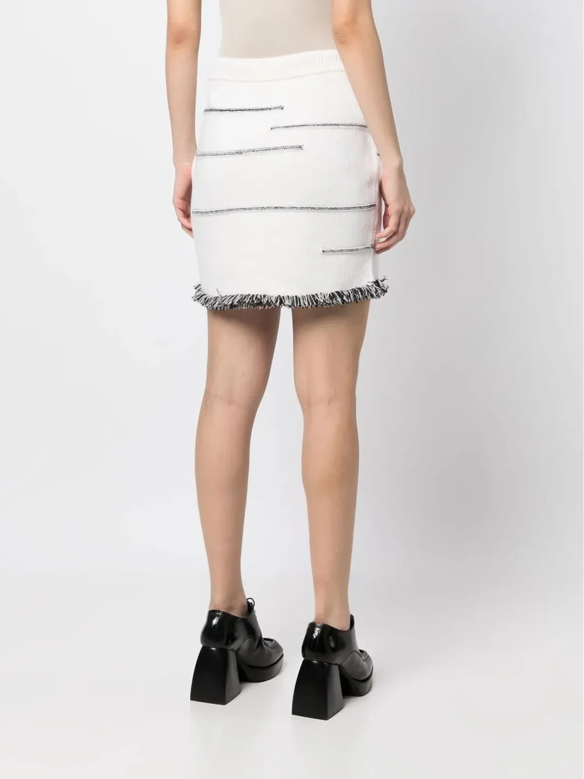 Sonia Rykiel コントラストステッチディテール スカート - 画像4