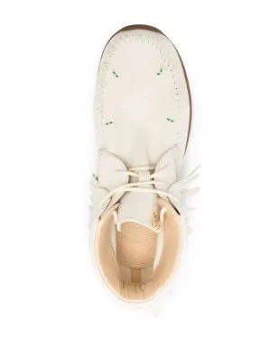 visvim Shaman-Folk fringed desert boots - White - サムネイル4