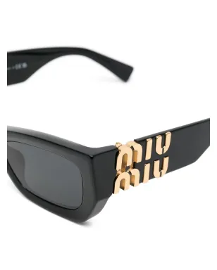 Miu Miu Eyewear ロゴプレート レクタンギュラー サングラス - サムネイル3