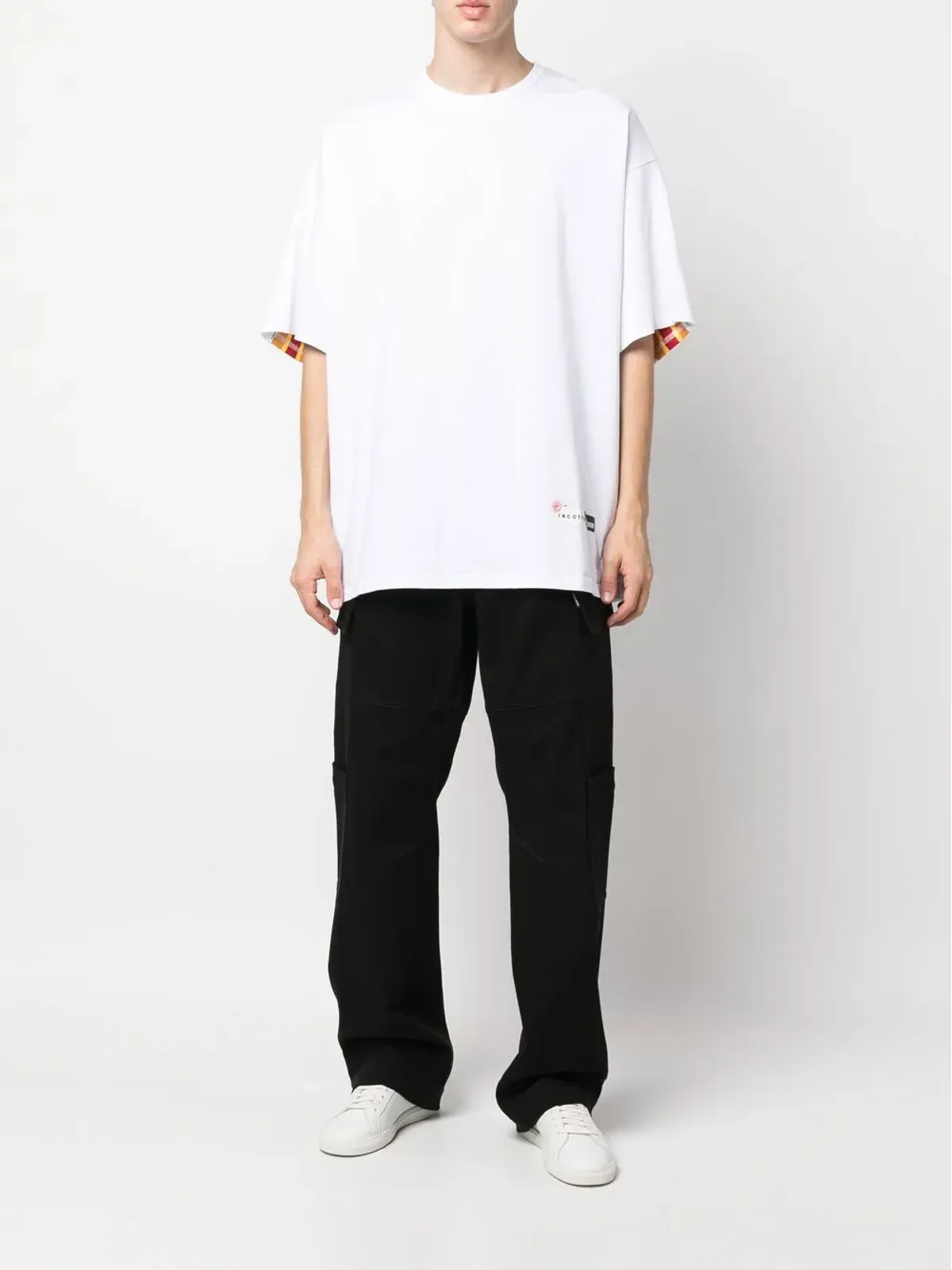 INCOTEX RED X FACETASM ロゴプリントTシャツ - 画像3