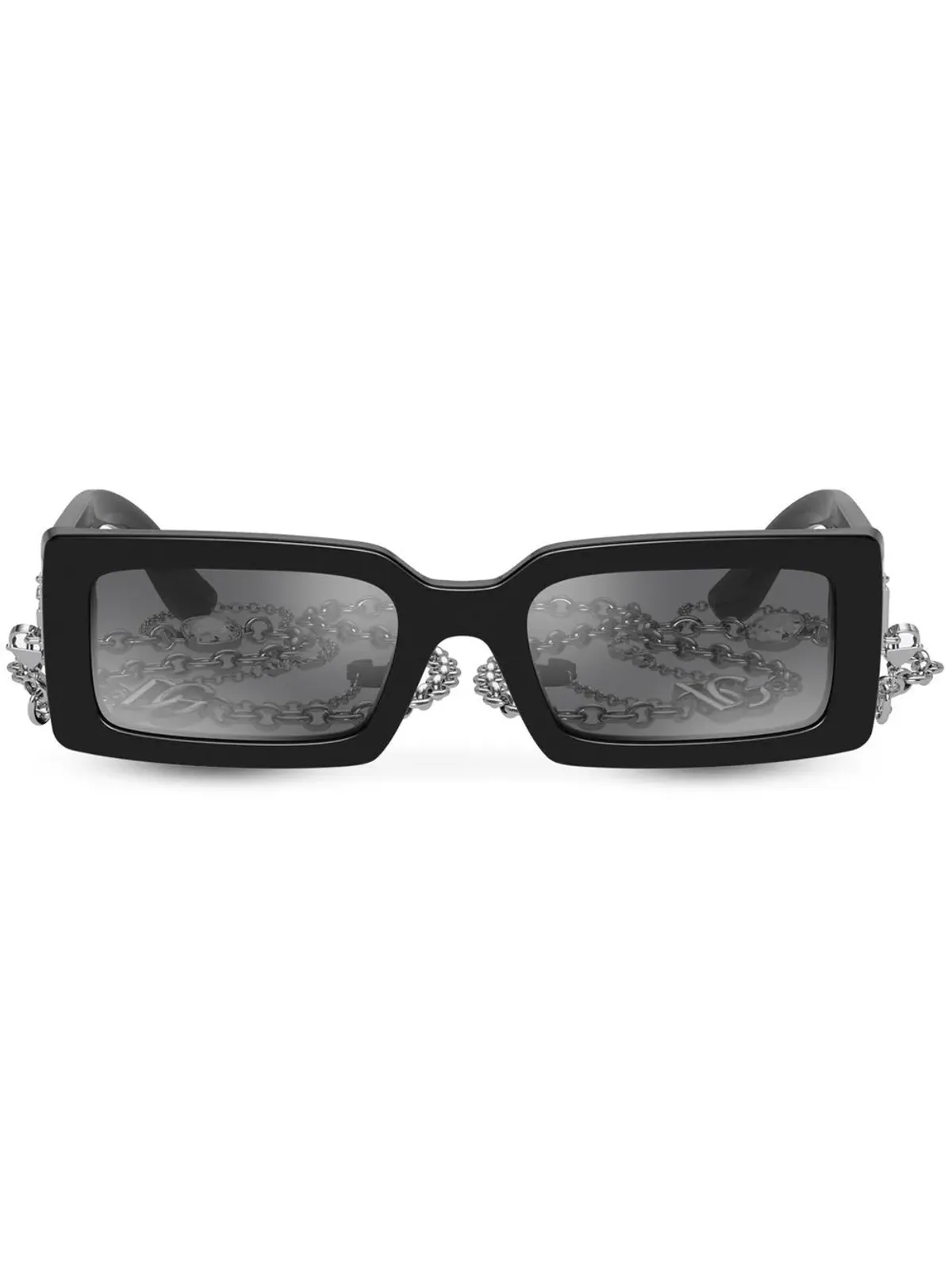 Dolce & Gabbana Eyewear ゼブラ柄スクエアフレーム サングラス - ブラック - 画像1