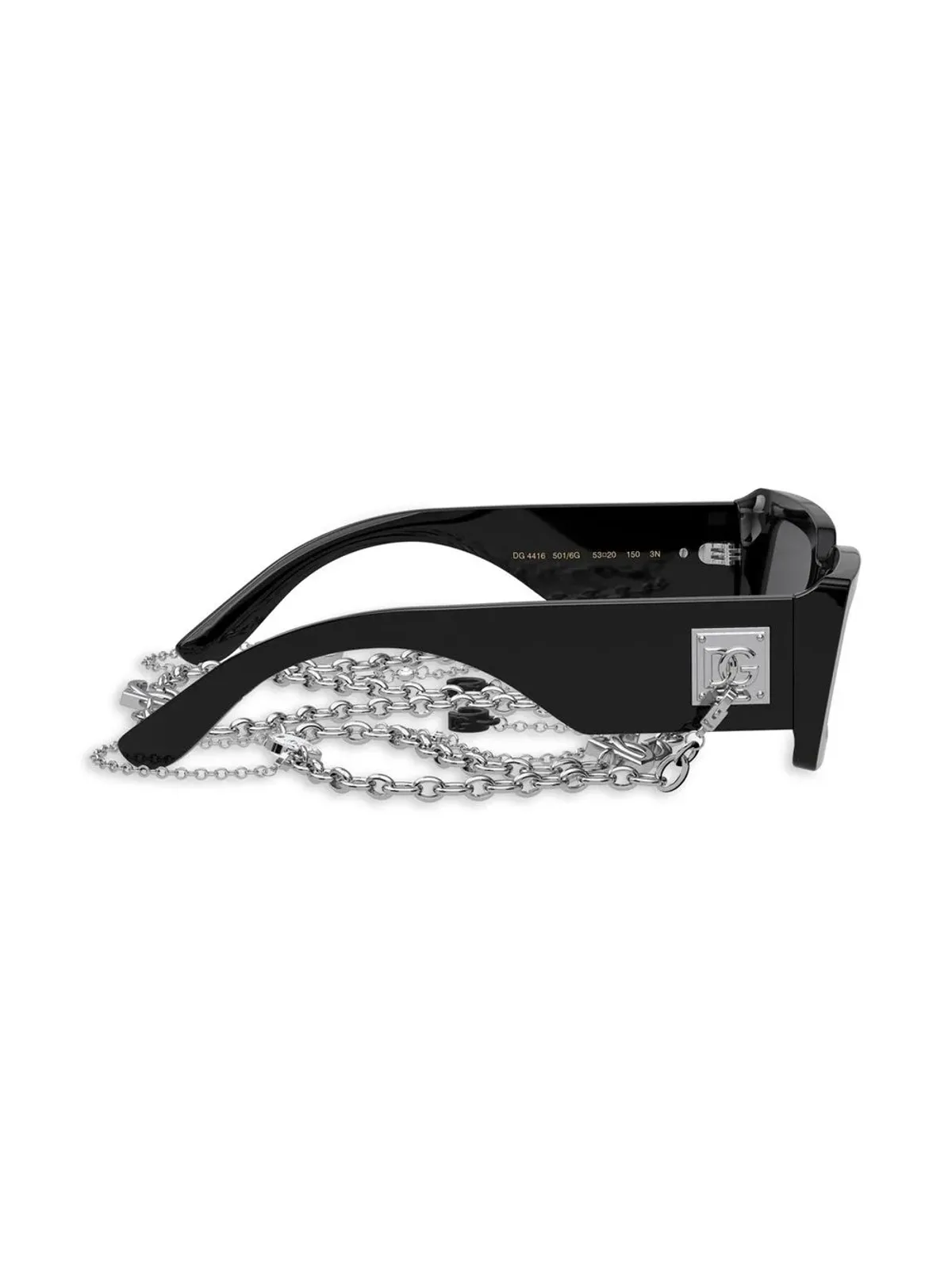 Dolce & Gabbana Eyewear ゼブラ柄スクエアフレーム サングラス - ブラック - 画像5