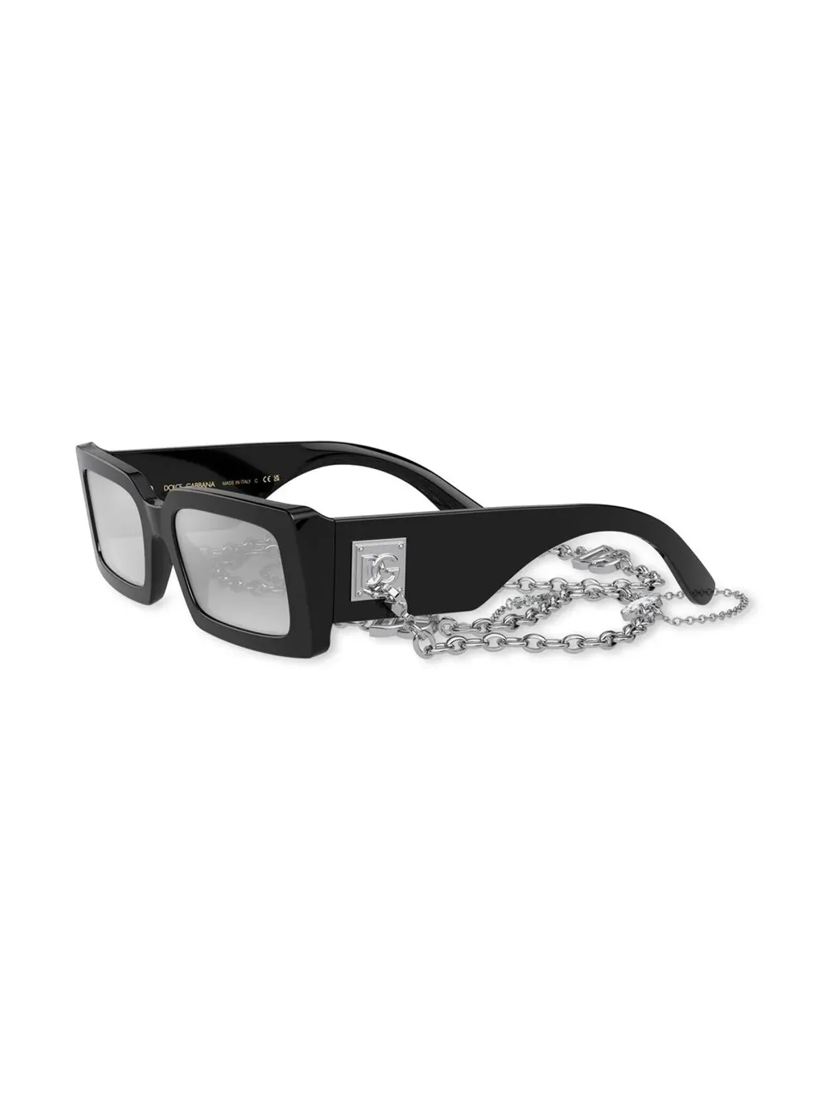 Dolce & Gabbana Eyewear ゼブラ柄スクエアフレーム サングラス - ブラック - 画像2
