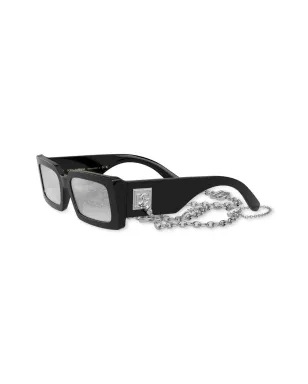 Dolce & Gabbana Eyewear ゼブラ柄スクエアフレーム サングラス - ブラック - サムネイル2