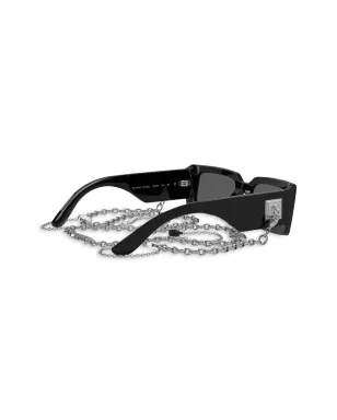 Dolce & Gabbana Eyewear ゼブラ柄スクエアフレーム サングラス - ブラック - サムネイル4