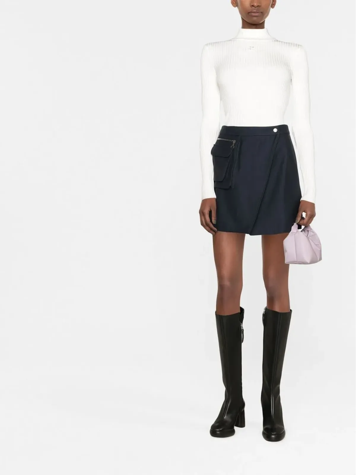 Courrèges リブ編みトップス - White - 画像2