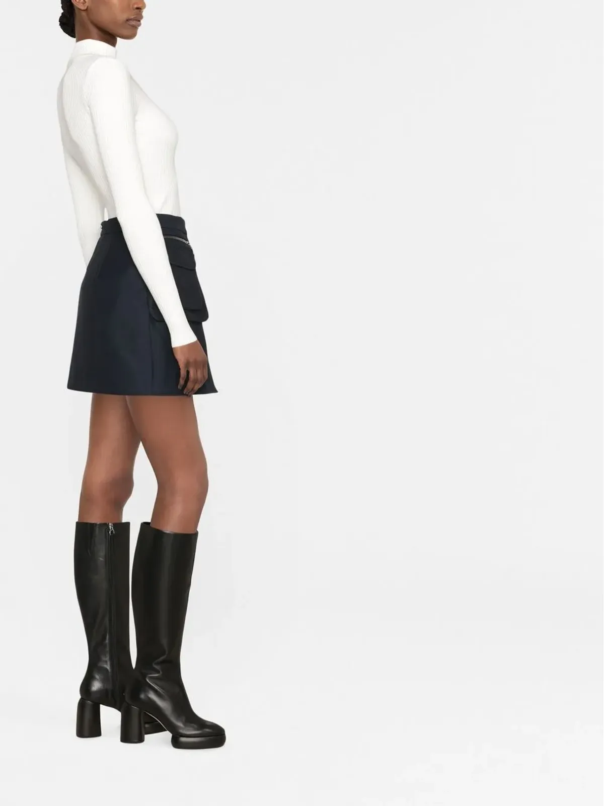 Courrèges リブ編みトップス - White - 画像3