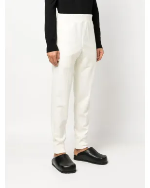 Jil Sander エラスティケイテッド ウエストバンド ウール トラックパンツ - サムネイル3