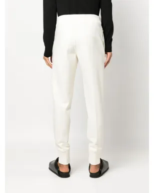 Jil Sander エラスティケイテッド ウエストバンド ウール トラックパンツ - サムネイル4