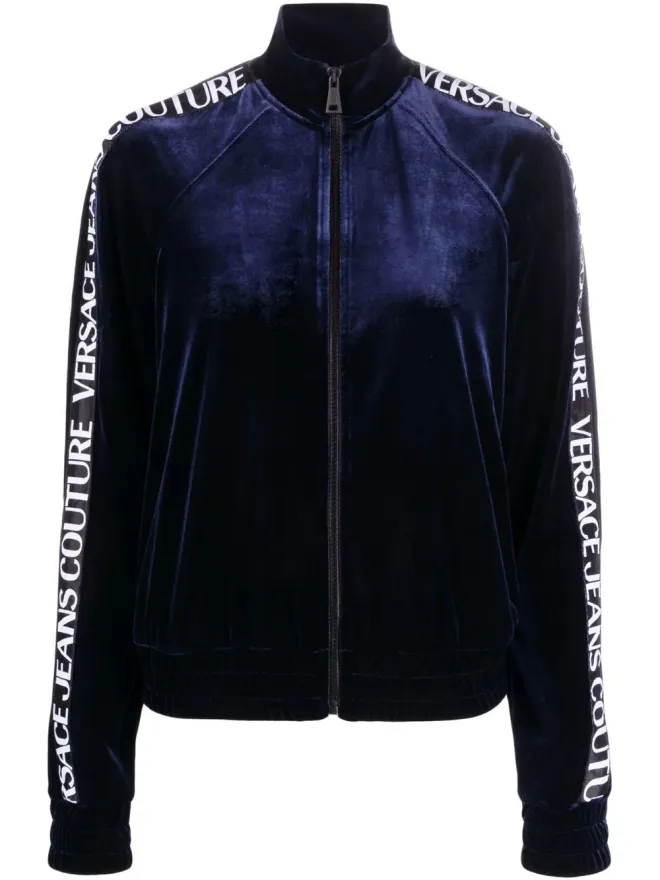 Versace Jeans Couture Versace Jeans Couture ロゴテープ付きジップスウェットシャツの商品画像