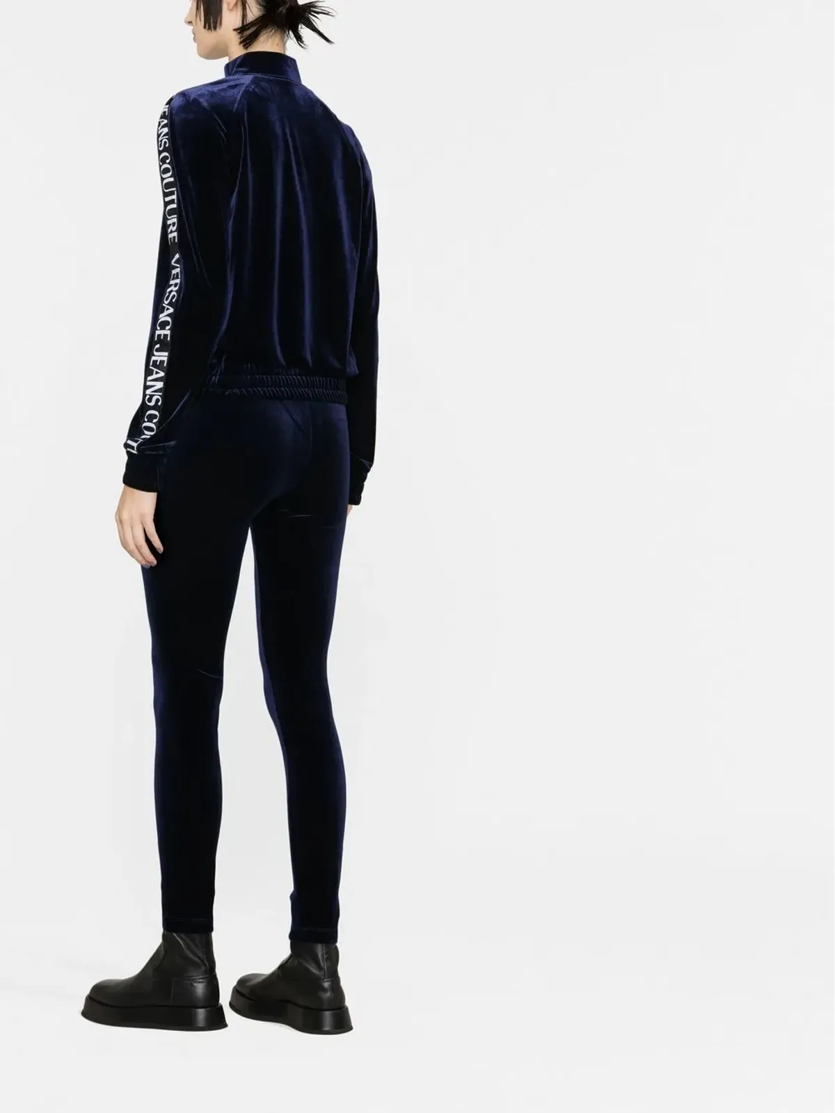 Versace Jeans Couture ロゴテープ付きジップスウェットシャツ - 画像4