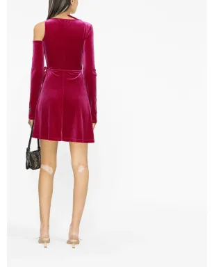 Versace Jeans Couture ベルベットのカットアウトドレス - サムネイル3