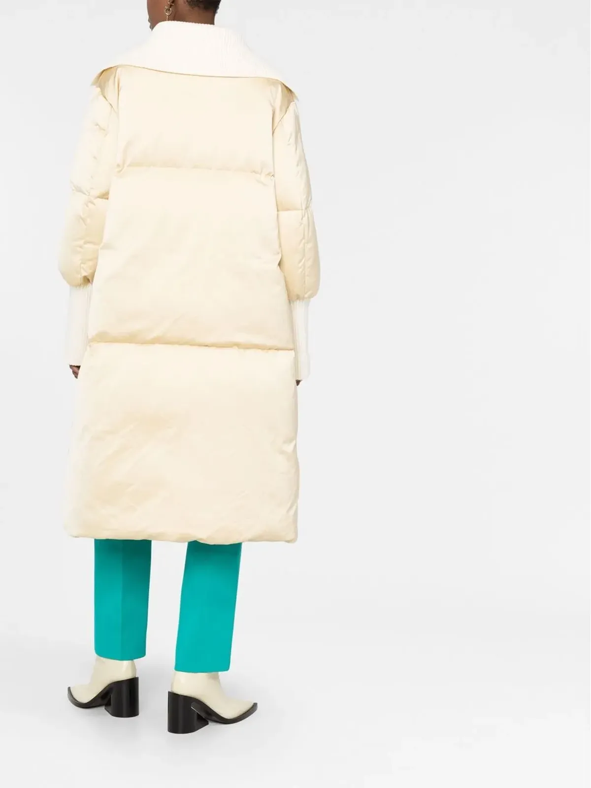 Jil Sander パディッド・コントラストコート - 画像4