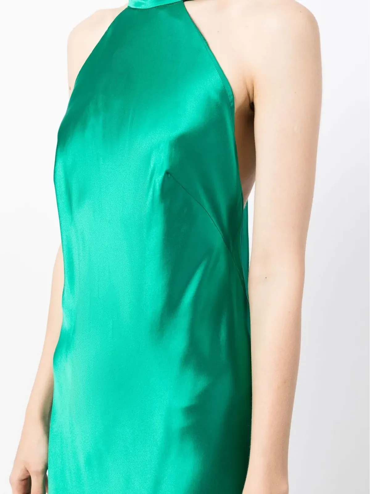 Michelle Mason バックレスホルターネックタイガウン - 画像5