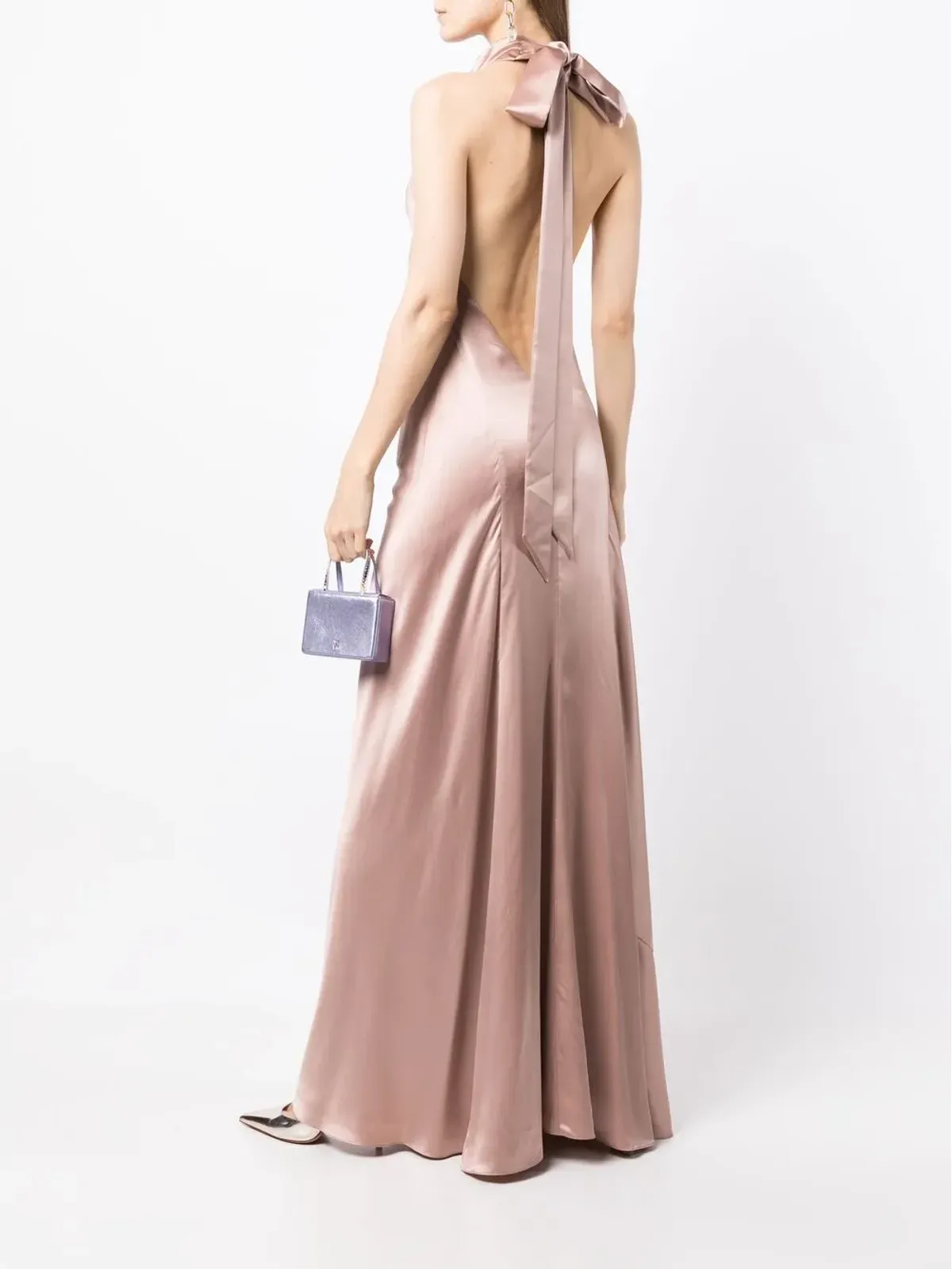 Michelle Mason バックレスホルターネック ガウン - 画像2