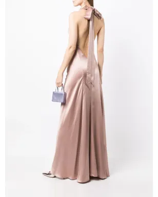 Michelle Mason バックレスホルターネック ガウン - サムネイル2