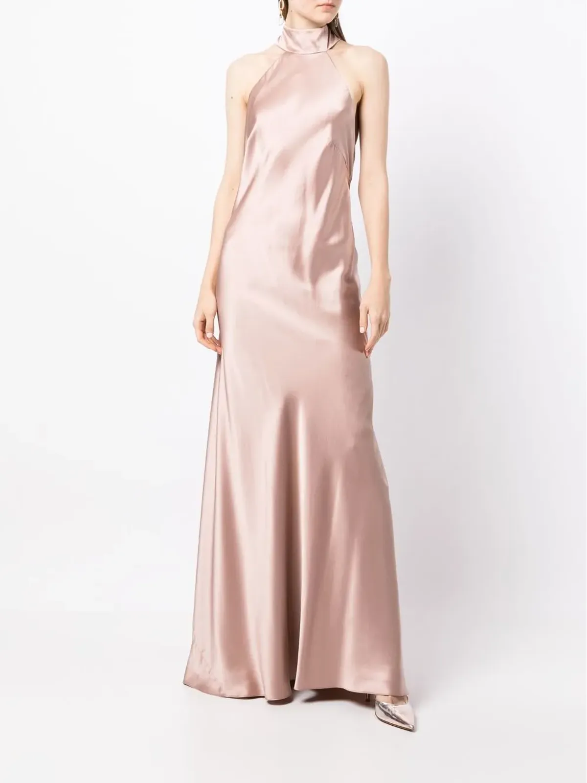 Michelle Mason バックレスホルターネック ガウン - 画像3