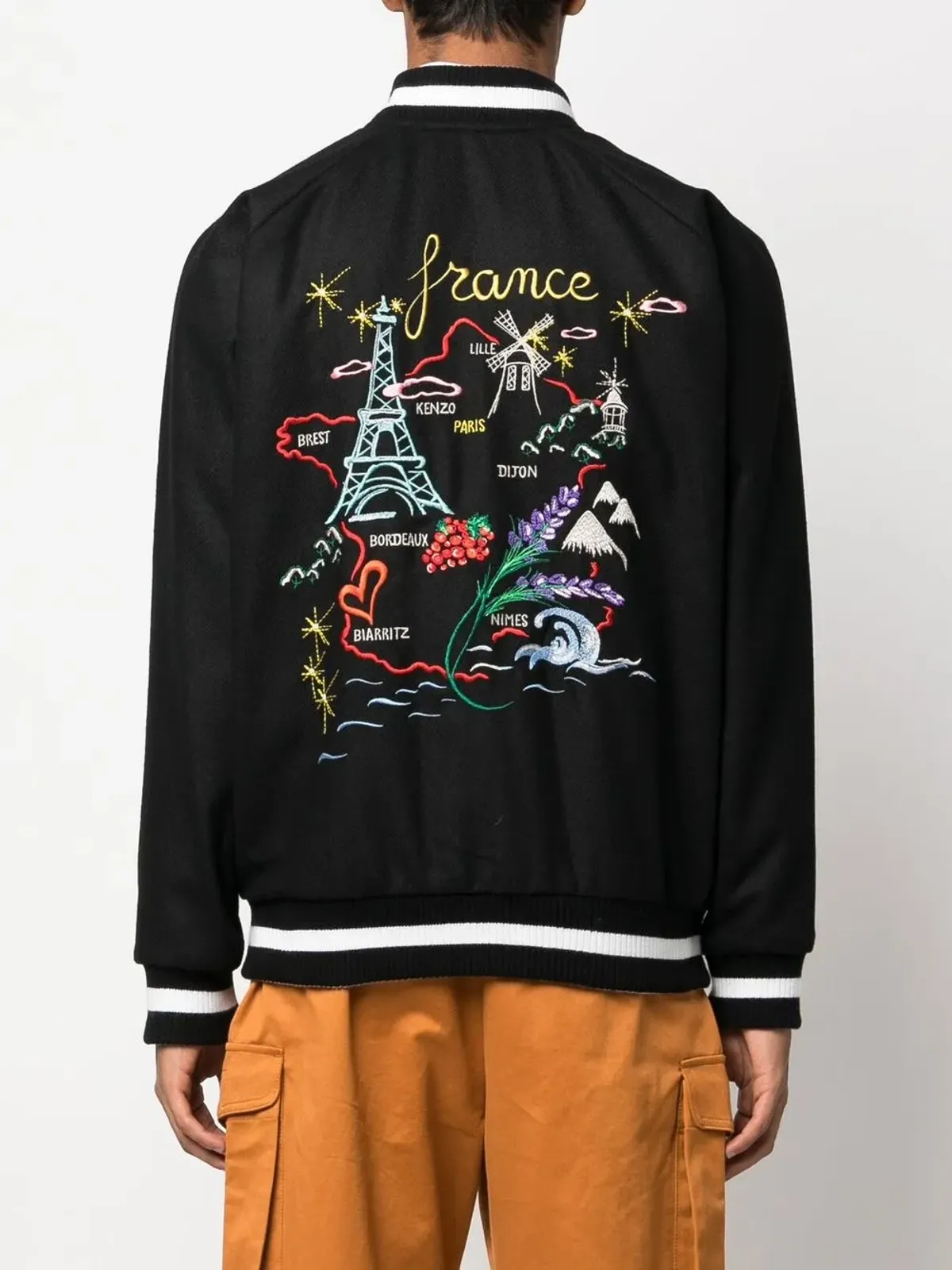 Kenzo France Japan リバーシブルボンバージャケット - ブラック - 画像4