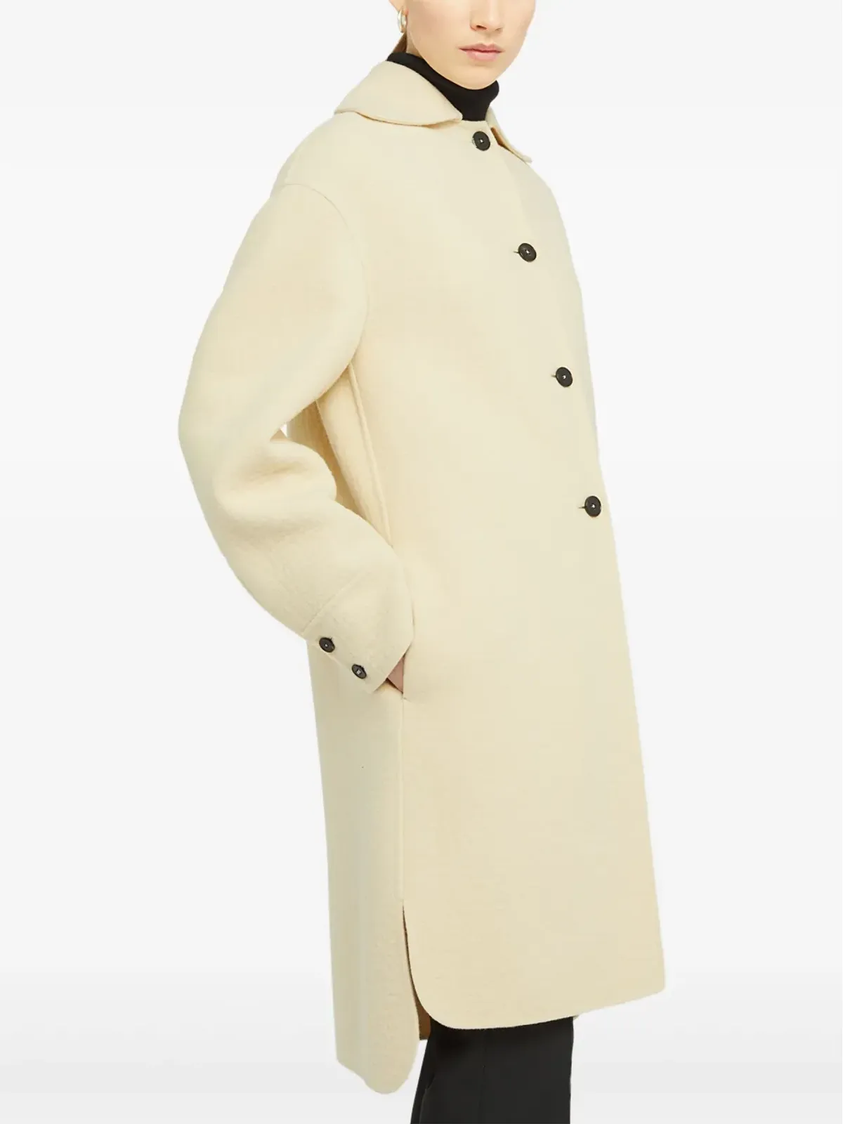 Jil Sander シングルブレスト ヴァージンウール コート - 画像3