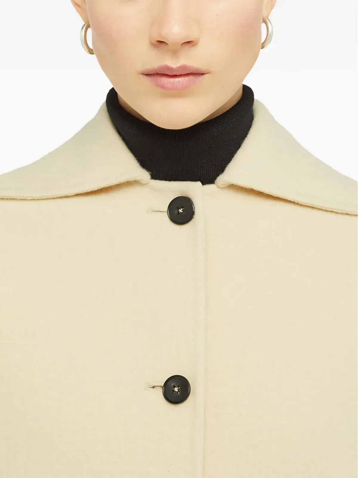 Jil Sander シングルブレスト ヴァージンウール コート - 画像4