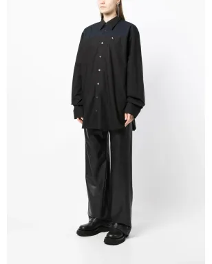 Raf Simons 刺繍入りコットンシャツ（ブラック） - サムネイル3