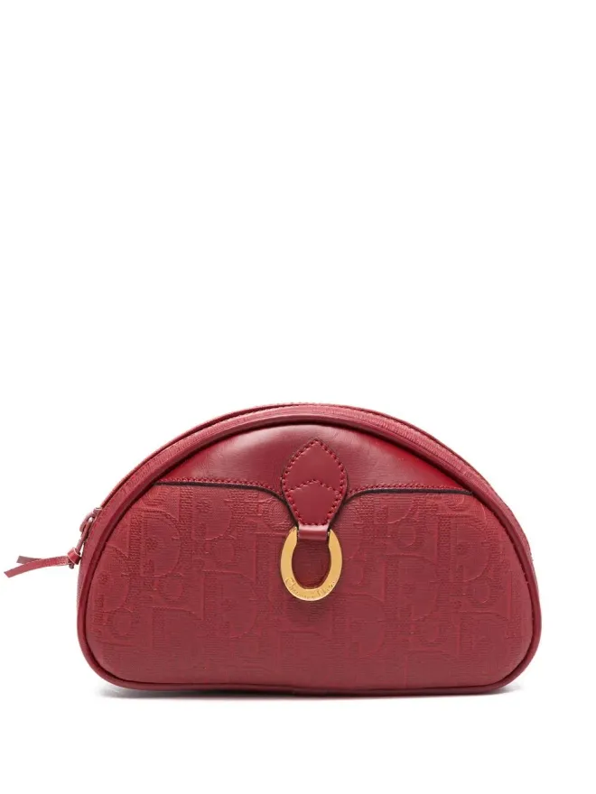 Christian Dior Pre-Owned Christian Dior Pre-Owned 1980年代 トロター柄ポーチ - レッドの商品画像