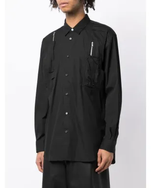 Comme Des Garçons Shirt ジップポケット長袖シャツ - サムネイル3