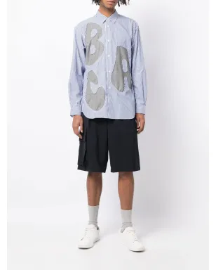 Comme Des Garçons Shirt アルファベットパッチディテール長袖シャツ - サムネイル2