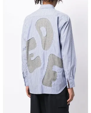 Comme Des Garçons Shirt アルファベットパッチディテール長袖シャツ - サムネイル4