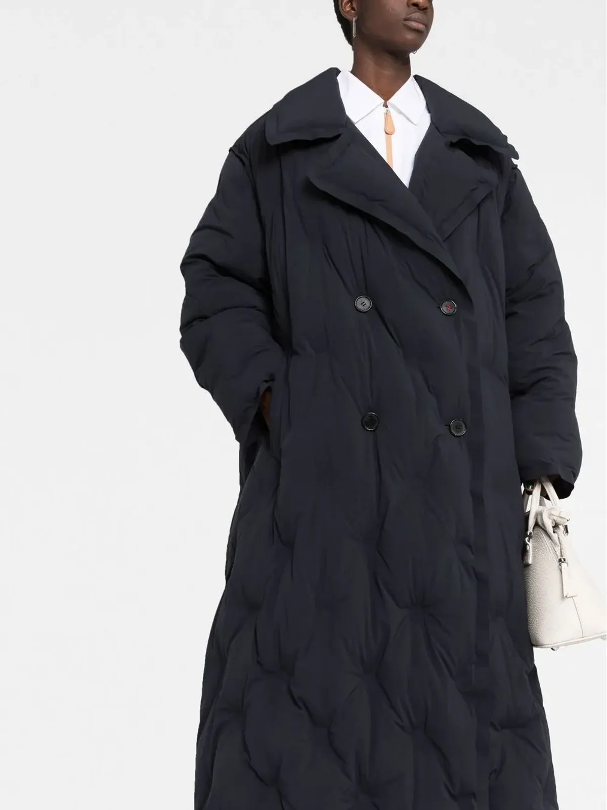 Maison Margiela パディッド ダブルブレスト コート - 画像5