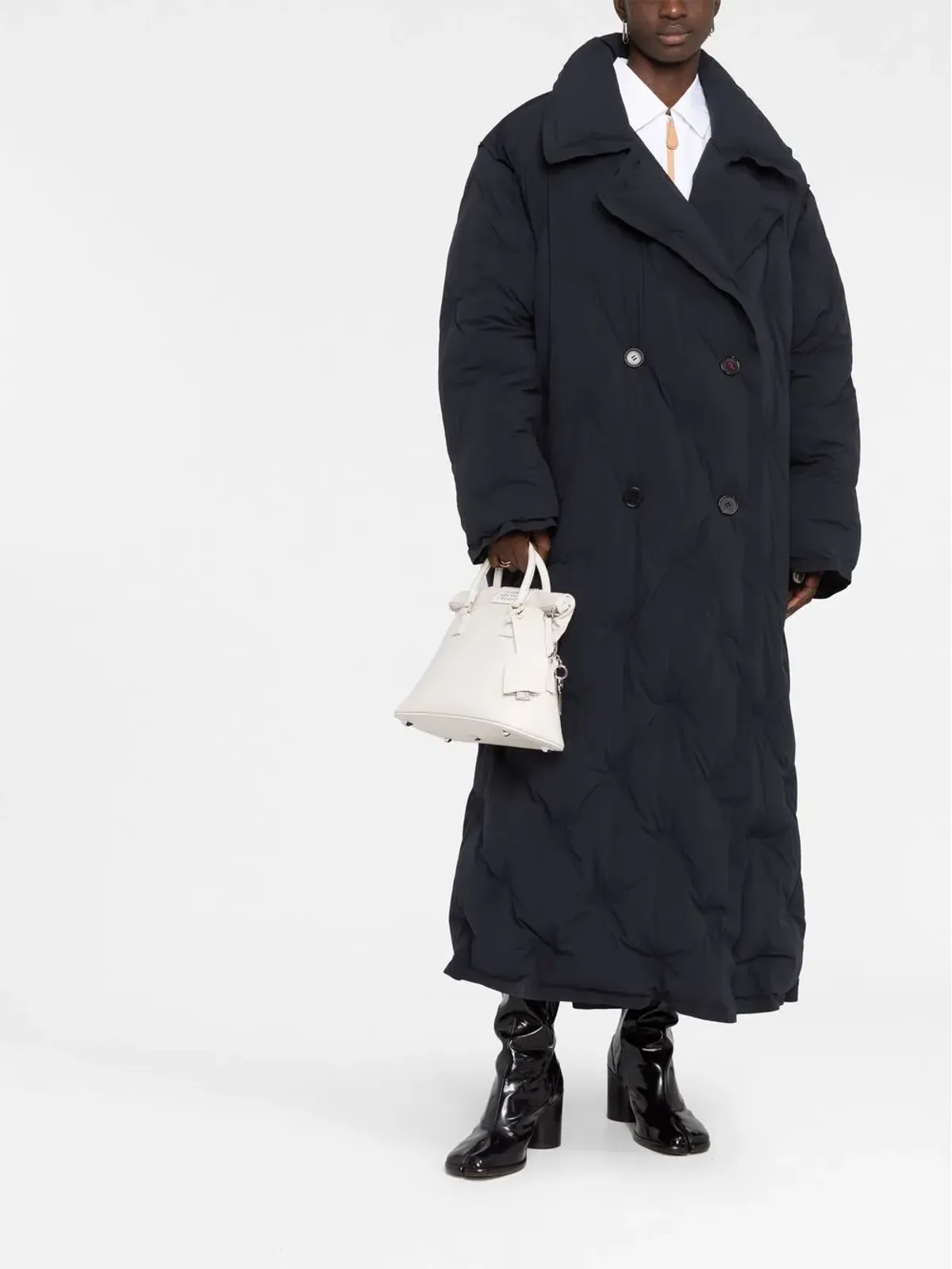 Maison Margiela パディッド ダブルブレスト コート - 画像2