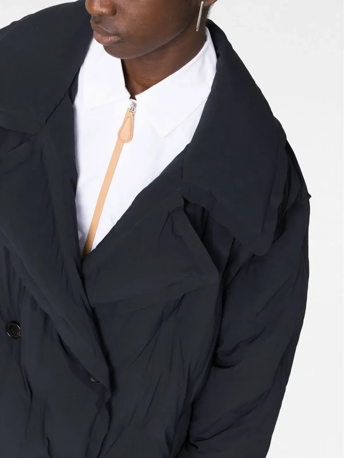 Maison Margiela パディッド ダブルブレスト コート - 画像3