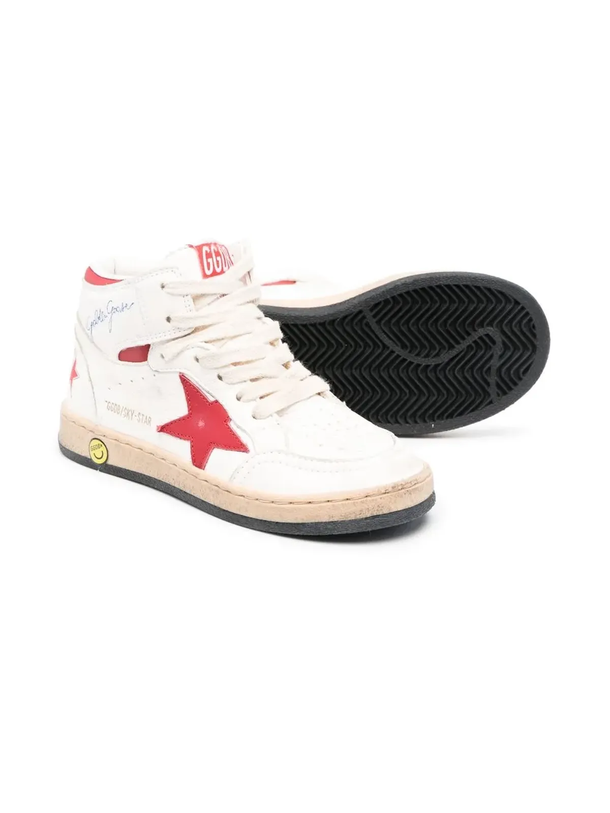 Golden Goose Kids Sky-Star ハイカットスニーカー - 画像2
