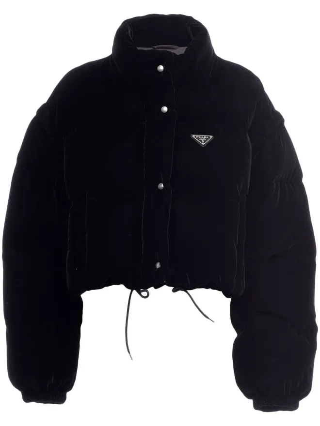 Prada Prada コンバーチブル ベルベット ダウンジャケットの商品画像