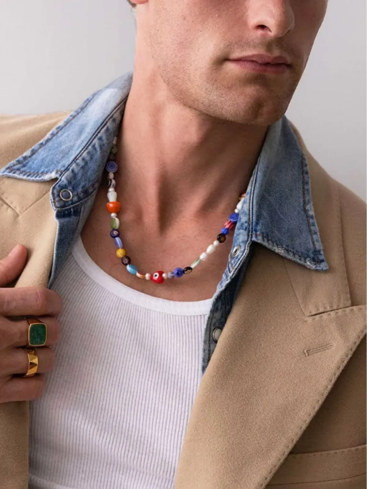 Nialaya Jewelry マッシュルームパール チョーカーネックレス - White - 画像5