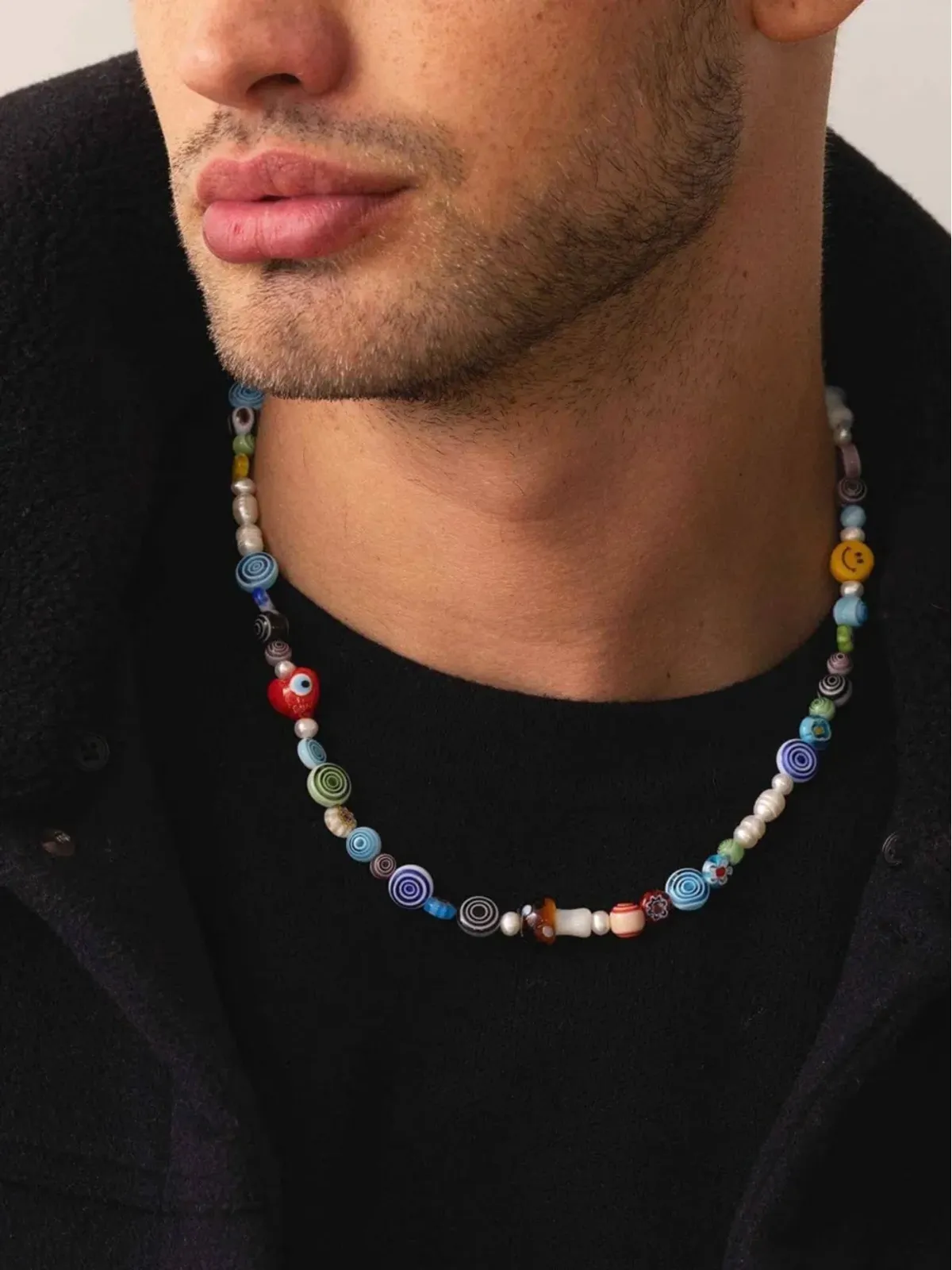Nialaya Jewelry マッシュルームパール チョーカーネックレス - White - 画像4
