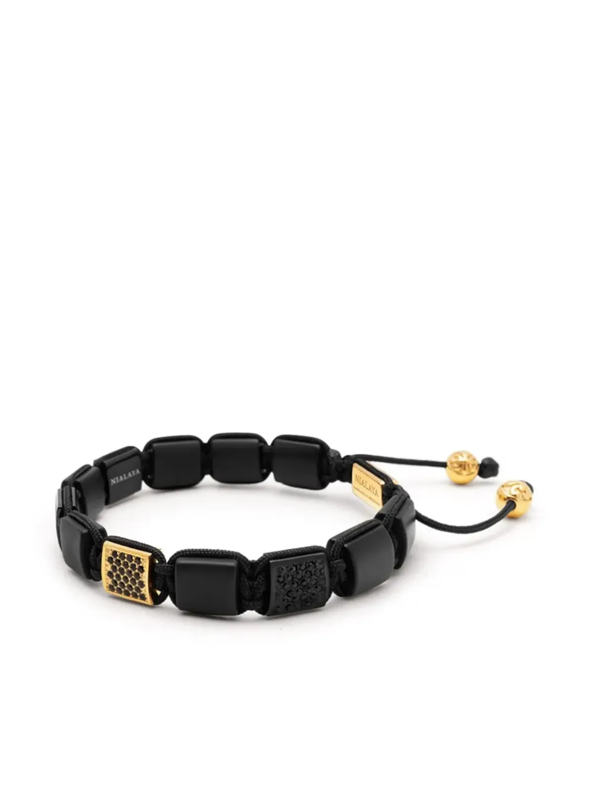 Nialaya Jewelry CZビーズブレスレット - ゴールド - 画像2