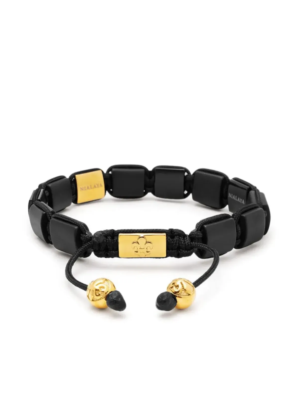 Nialaya Jewelry CZビーズブレスレット - ゴールド - 画像3