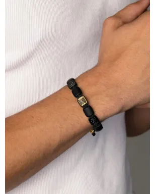 Nialaya Jewelry CZビーズブレスレット - ゴールド - サムネイル4