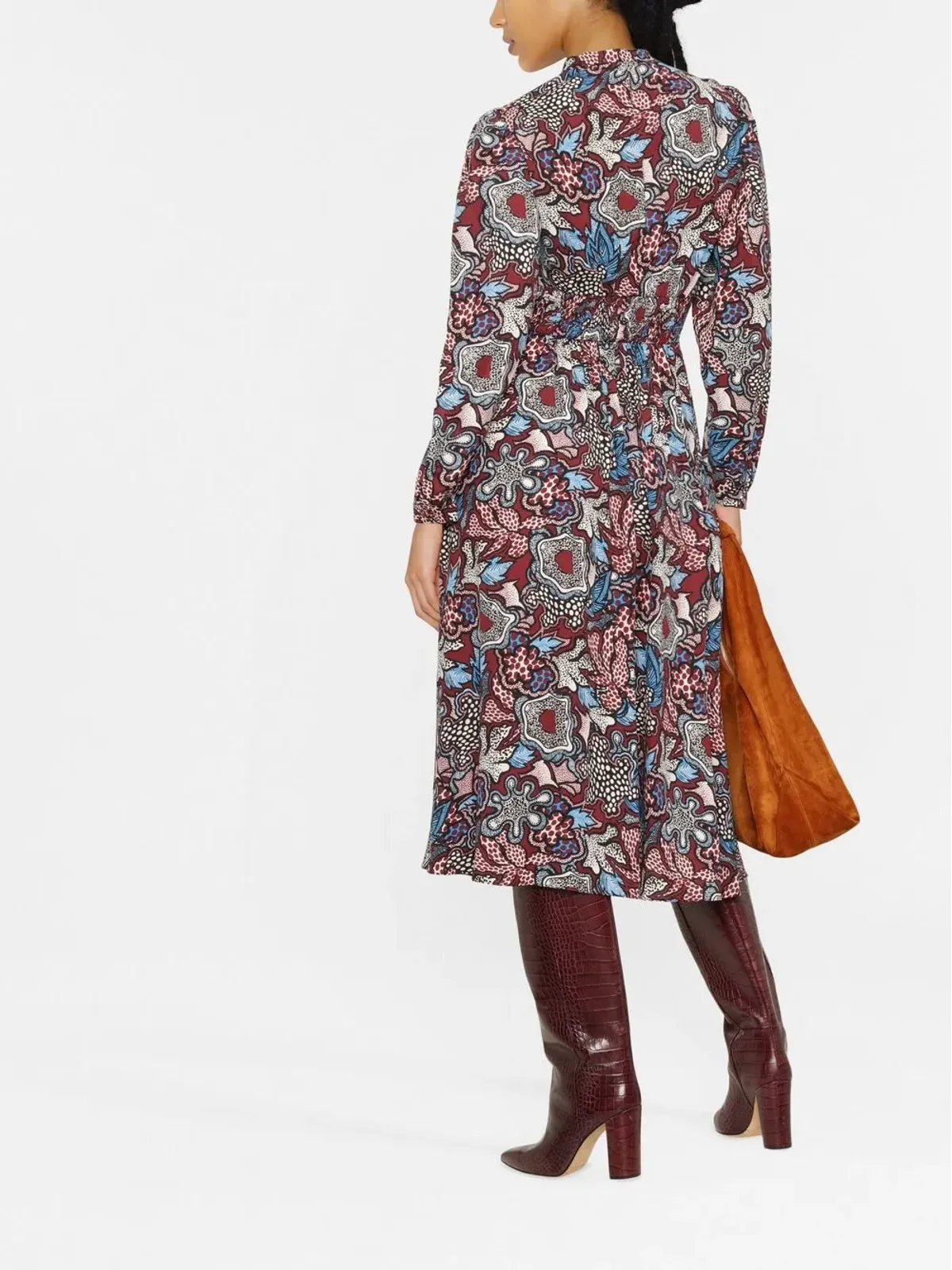 DVF Diane von Furstenberg 花柄プリント ミディドレス - 画像4