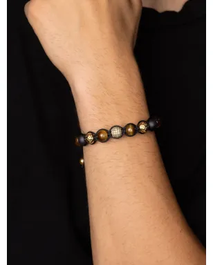 Nialaya Jewelry タイガーアイビーズ ブレスレット ブラウン - サムネイル4