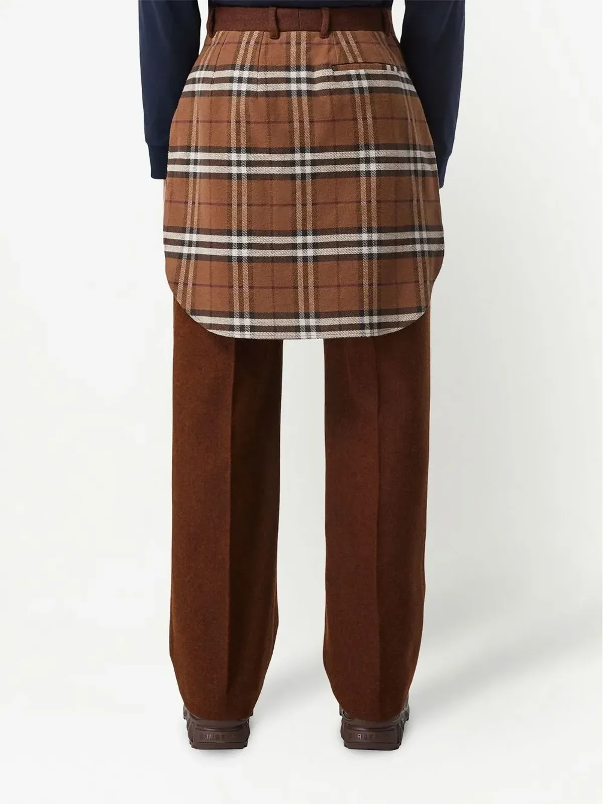 Burberry プリーツ入りワイドパンツ - 画像4