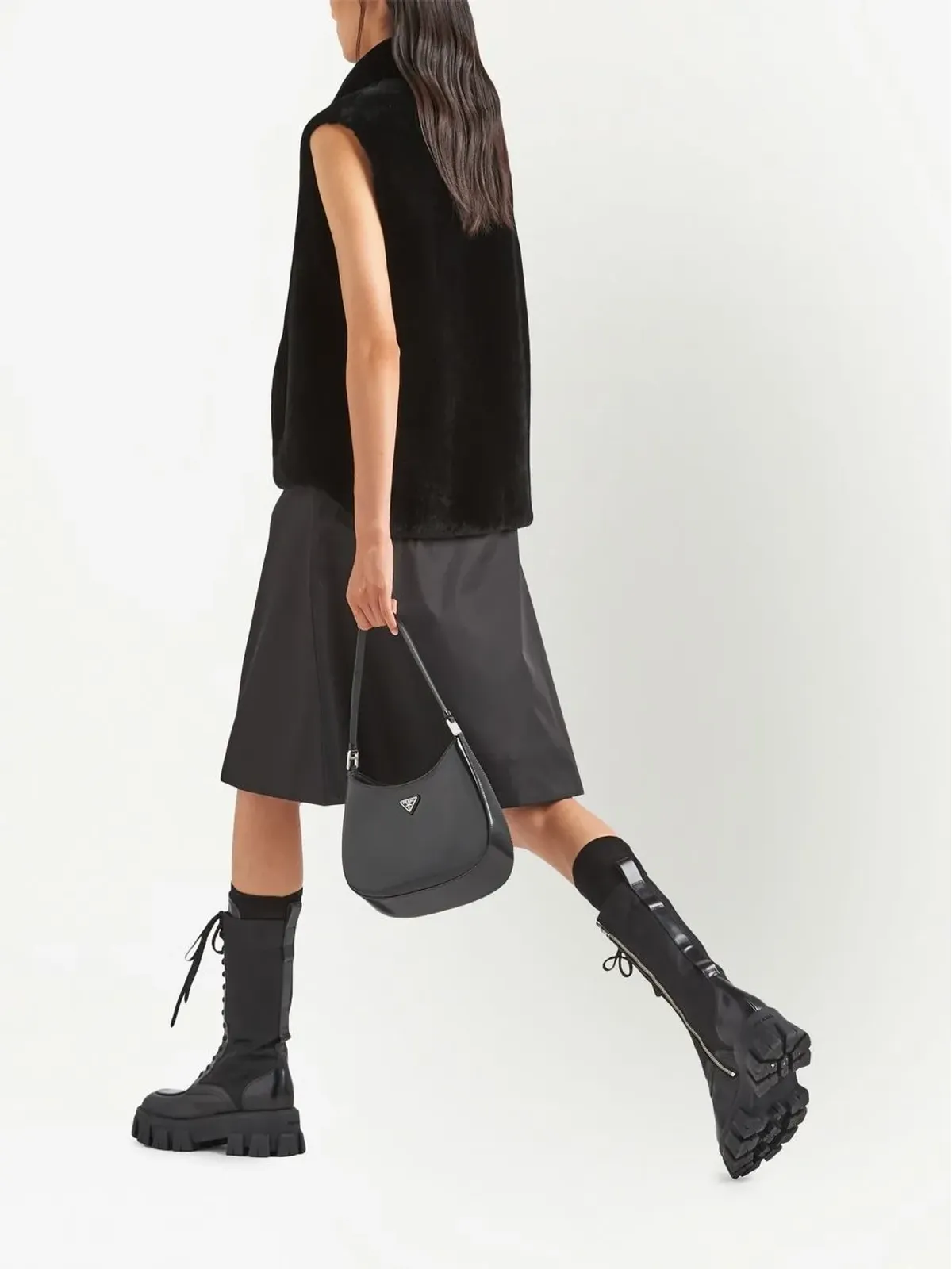 Prada リバーシブルシアリングベスト - 画像3