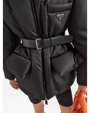 Prada リサイクルナイロン フード付き ダウンジャケット - サムネイル4