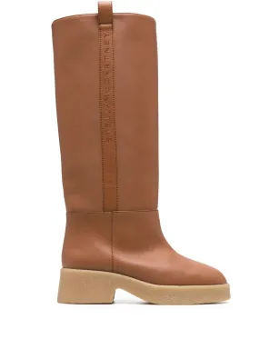 Stella McCartney Skyla ニー・ハイ プラットフォームブーツ - ブラック - サムネイル1