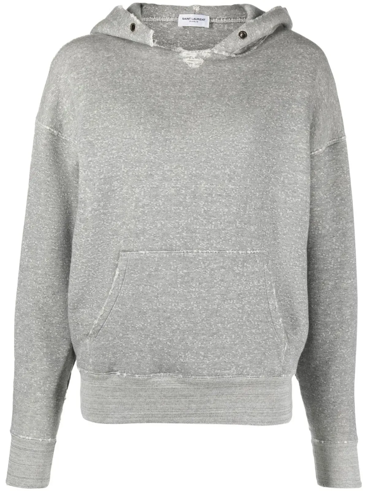 Saint Laurent Université distressed-effect marl フーディ - 画像1