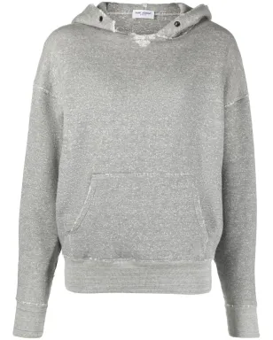 Saint Laurent Université distressed-effect marl フーディ - サムネイル1