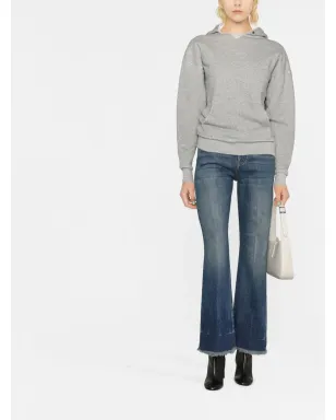 Saint Laurent Université distressed-effect marl フーディ - サムネイル2