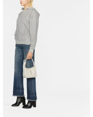 Saint Laurent Université distressed-effect marl フーディ - サムネイル3