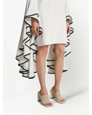 Proenza Schouler crepe ruffle sleeve dress - White - サムネイル5